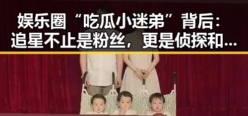 娱乐圈“吃瓜小迷弟”背后：追星不止是粉丝，更是侦探和守护者？🤔